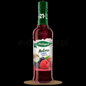 Herbapol Syrop Owocowy  Malina Z Jeżyną Z Wit. C, D, B6 I Cynkiem 420Ml