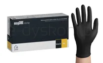Rękawice nitrylowe, EASYCARE, 100 szt., rozmiar S, czarne - 2