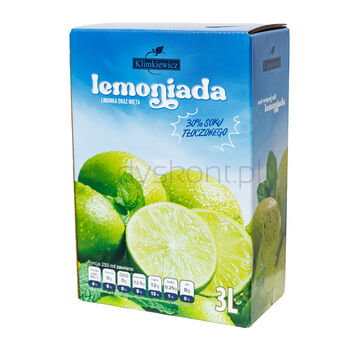Klimkiewicz Lemoniada limonka oraz mięta 3 l