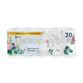 Kartika Papier Toaletowy 20R FLORA DECOR 160 list 3W CEL