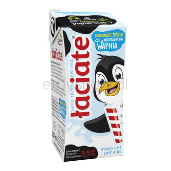 Łaciate Mleko UHT 3,5% 0,2L karton ze słomką