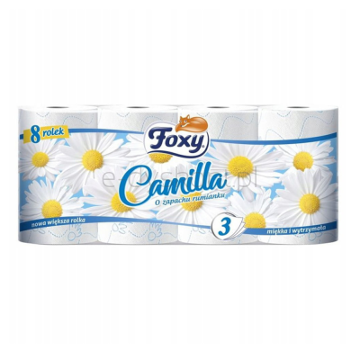 Foxy Papier toaletowy Camilla 8 rolek rumiankowy