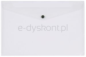 Q-Connect Teczka kopertowa zatrzask, PP, A4, 172mikr., przeźroczysta
