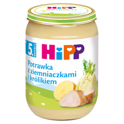 Hipp Potrawka Z Ziemniaczkami I Królikiem, Po 5. M-Cu, 190 G