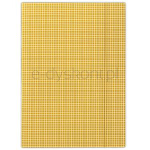 Donau Teczka z gumką karton, A4, 400gsm, 3-skrz., pomarańczowa w kratę