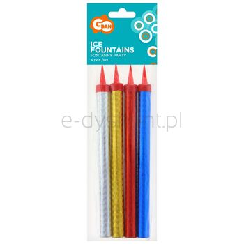 Fontanny Party Holograficzne - 18 Cm / 4 Szt.