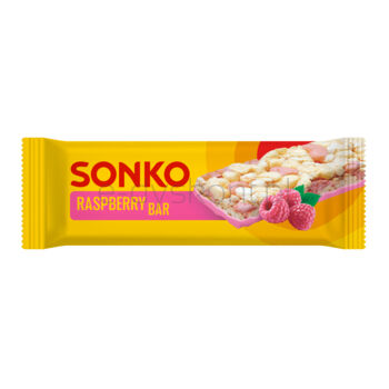 SONKO Baton kukurydziano-ryżowy o smaku maliny 11g