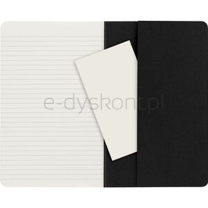 Zestaw 3 Zeszytów MOLESKINE Cahier Journals L (13x21cm) w linie, 80 stron, czarny