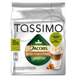 Jacobs Tassimo Latte Macchiato Caramel Kawa Mielona 8 Kapsułek I Mleko 8 Kapsułek 268 G