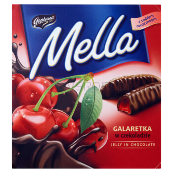 Goplana Mella Galaretka w czekoladzie o smaku wiśniowym 190 g
