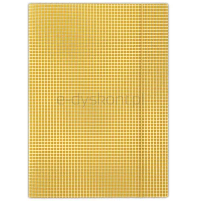 Donau Teczka Z Gumką Karton, A4, 400Gsm, 3-Skrz., Pomarańczowa W Kratę 