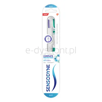 Sensodyne Complete Protection Soft Delikatna Szczoteczka Z Cienkim Włosiem Do Nadwrażliwych Zębów I Elastyczną Główką