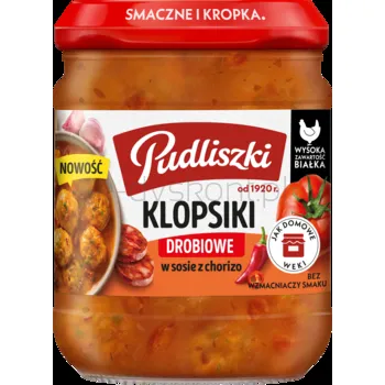 Pudliszki Klopsiki drobiowe w sosie z chorizo 440 g