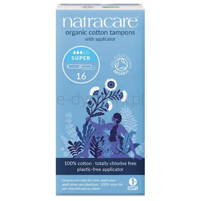 Tampony higieniczne z aplikatorem super BIO 16 szt.