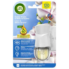 Air Wick Elektryczny Odświeżacz Powietrza Świeże Pranie i Biała Orchidea Komplet 19 ml