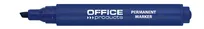 Office Products Marker permanentny ścięty, 1-5mm (linia), niebieski  - 2