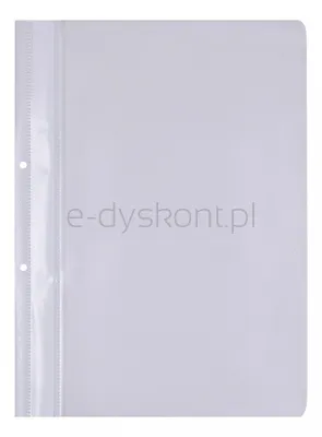 Office Products Skoroszyt, PP, A4, 2 otwory, 100/170mikr., wpinany, biały