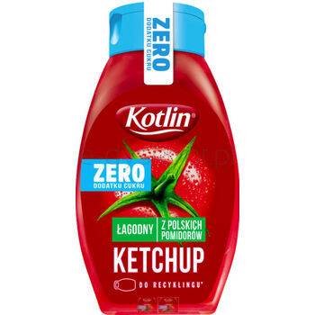 Kotlin Ketchup Łagodny ZERO DODATKU CUKRU 420 g