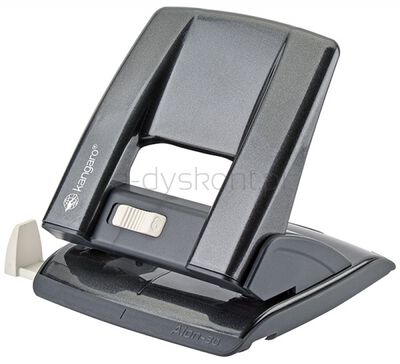 Dziurkacz KANGARO Aion-30, dziurkuje do 30 kartek, metalowy, metaliczny szary