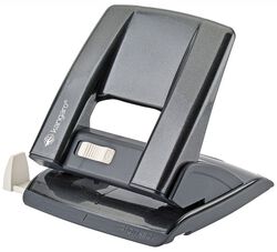 Dziurkacz KANGARO Aion-30, dziurkuje do 30 kartek, metalowy, metaliczny szary