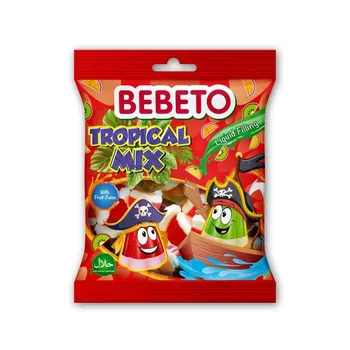Bebeto ŻELKI TROPICAL MIX 80g