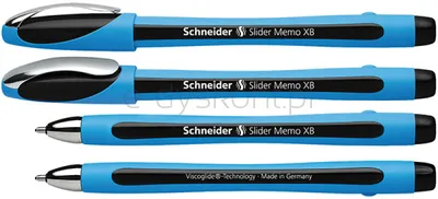 Schneider Długopis Slider Memo, Xb, Czarny 
