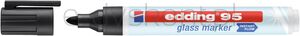 Edding Marker do powierzchni szklanych E-95 1,5-3 mm, czarny