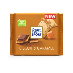 Ritter Sport Czekolada mleczna z herbatnikiem maślanym i karmelem 100g