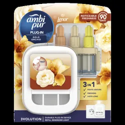 Ambi Pur 3Volution Elektryczny Odświeżacz Powietrza, Zestaw Startowy, Gold Orchid 20 Ml