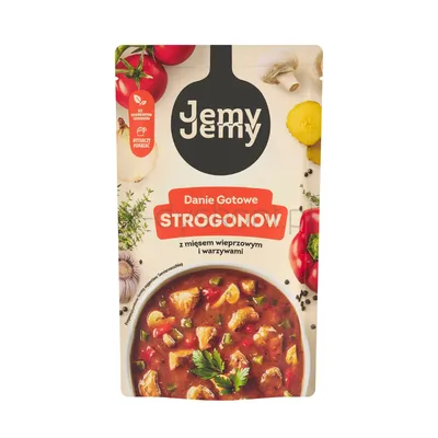 JemyJemy Danie gotowe Strogonow z mięsem wieprzowym i warzywami 360g