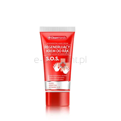 Krem Do Rąk Regenerujący Clean Hands, Z Kompleksem Witaminowym Sos, 30 Ml
