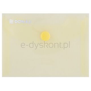 Donau Teczka kopertowa zatrzask, PP, A7, 180mikr., żółta