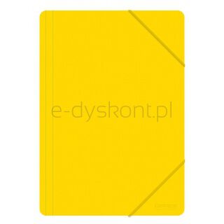 Office Products Teczka z gumką, A4, PP, 500mikr., 3-skrz., żółta