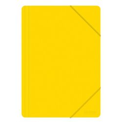 Office Products Teczka z gumką, A4, PP, 500mikr., 3-skrz., żółta