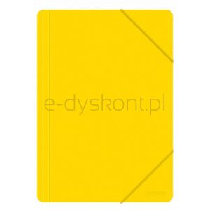 Office Products Teczka z gumką, A4, PP, 500mikr., 3-skrz., żółta