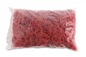Office Products Gumki recepturki średnica 25mm, 1,5x1,5mm, 60% kauczuku, 1000g, zgrzewka, czerwone