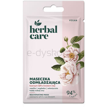 Herbal Care Odmładzająca maseczka KOENZYM Q10 z kwiatem róży, 7 g