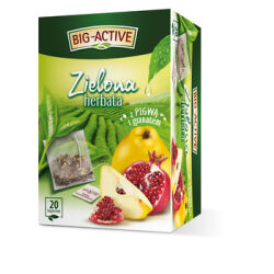 Big Active Herbata zielona z pigwą i granatem 20 torebek