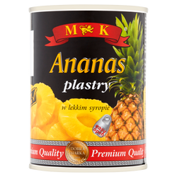 Mk Ananas Plastry W Lekkim Syropie 565G Z Otwieraczem
