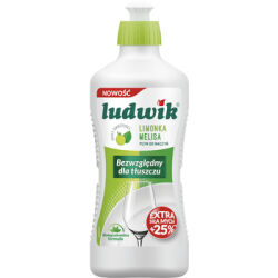 Ludwik Płyn Do Mycia Naczyń 450G Limonka Z Melisą