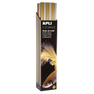 Papier Prezentowy Apli Kraft 100X300Cm Złoty I Srebrny W Rolce Mix Kolorów