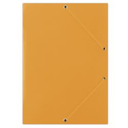 Donau Teczka Z Gumką Karton, A4, 400Gsm, 3-Skrz., Pomarańczowa 