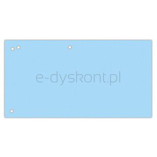 Office Products Przekładki karton, 1/3 A4, 240x105mm, 100szt., niebieskie [BIURO]