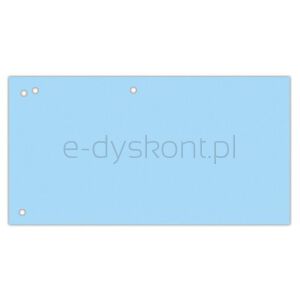 Office Products Przekładki karton, 1/3 A4, 240x105mm, 100szt., niebieskie