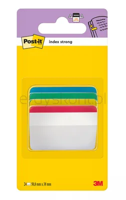 Post-It Zakładki indeksujące do archiwizacji (686-A1), PP, wygięte, 50,8x38,1mm, 4x6 kart., mix kolorów 