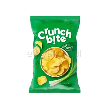 Crunch bite Chipsy ziemniaczane o smaku zielonej cebulki 140 g