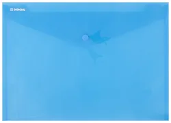 Donau Teczka kopertowa zatrzask, PP, A4, 180mikr., niebieska 