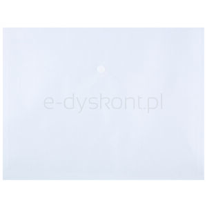 Teczka kopertowa DONAU zatrzask PP A4 180mikr transparentna