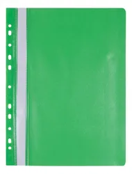 Office Products Skoroszyt, Pp, A4, Miękki, 100/170Mikr., Wpinany, Zielony 
