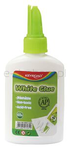 Keyroad Klej biały 60g, pakowany na displayu